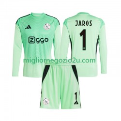 Maglia AFC Ajax Vitezslav Jaros 1 Portiere Bambino Casa Divisa 2025-2026 Manica Lunga