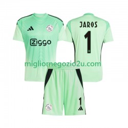Maglia AFC Ajax Vitezslav Jaros 1 Portiere Bambino Casa Divisa 2025-2026 Manica Corta