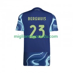 Maglia AFC Ajax Steven Berghuis 23 Uomo Trasferta Divisa 2025-2026 Manica Corta