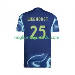 Maglia AFC Ajax Wout Weghorst 25 Uomo Trasferta Divisa 2025-2026 Manica Corta