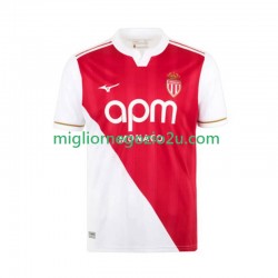 Maglia AS Monaco Uomo Casa Divisa 2025-2026 Manica Corta