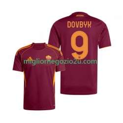 Maglia AS Roma Artem Dovbyk 9 Uomo Casa Divisa 2025-2026 Manica Corta