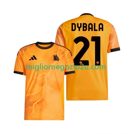 Maglia AS Roma Dybala 21 Uomo Trasferta Divisa 2025-2026 Manica Corta