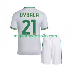 Maglia AS Roma Dybala 21 Bambino Terza Divisa 2025-2026 Manica Corta