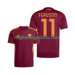 Maglia AS Roma Evan Ferguson 11 Uomo Casa Divisa 2025-2026 Manica Corta