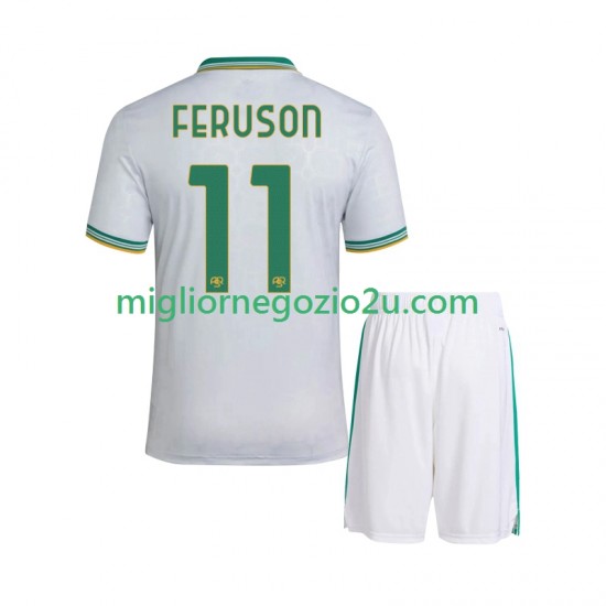 Maglia AS Roma Evan Ferguson 11 Bambino Terza Divisa 2025-2026 Manica Corta