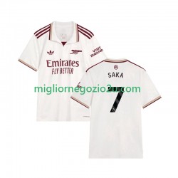 Maglia Arsenal Bukayo Saka 7 Uomo Terza Divisa 2025-2026 Manica Corta