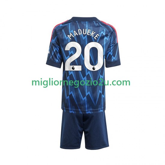 Maglia Arsenal Noni Madueke 20 Bambino Trasferta Divisa 2025-2026 Manica Corta