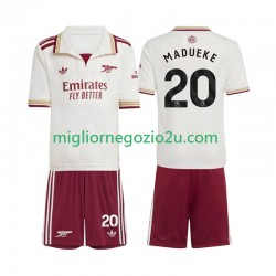 Maglia Arsenal Noni Madueke 20 Bambino Terza Divisa 2025-2026 Manica Corta