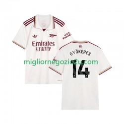 Maglia Arsenal Viktor Gyokeres 14 Uomo Terza Divisa 2025-2026 Manica Corta