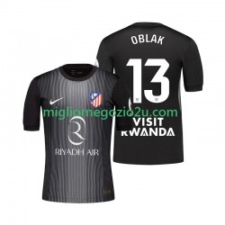 Maglia Atlético Madrid Jan Oblak 13 Portiere Uomo Trasferta Divisa 2025-2026 Manica Corta