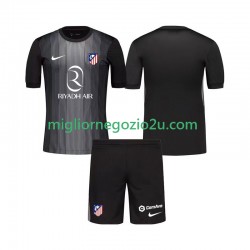 Maglia Atlético Madrid Portiere Bambino Trasferta Divisa 2025-2026 Manica Corta