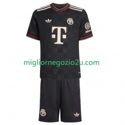 Maglia FC Bayern München Bambino Terza Divisa 2025-2026 Manica Corta