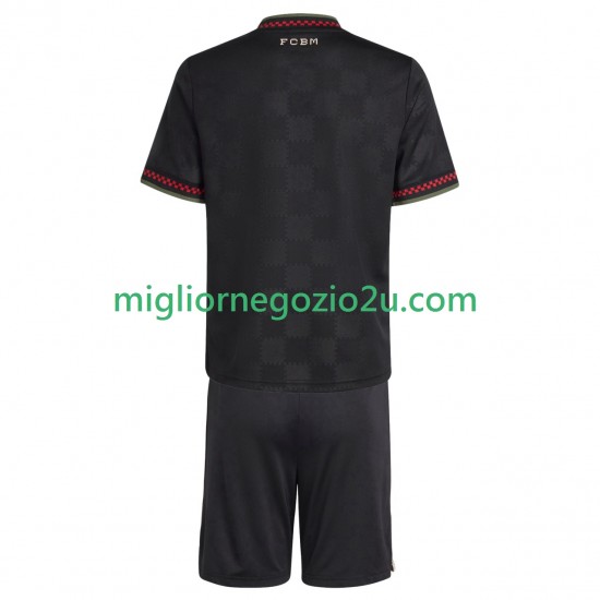 Maglia FC Bayern München Bambino Terza Divisa 2025-2026 Manica Corta