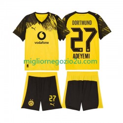 Maglia Borussia Dortmund Karim Adeyemi 27 Bambino Casa Divisa 2025-2026 Manica Corta