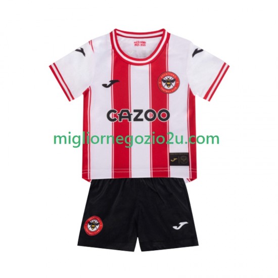 Maglia Brentford Bambino Casa Divisa 2025-2026 Manica Corta