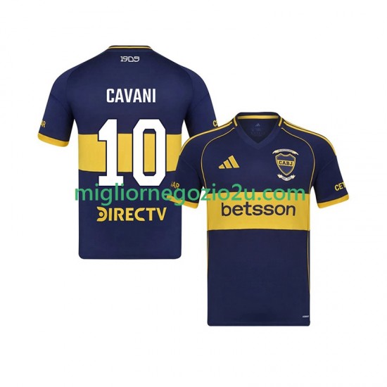 Maglia CA Boca Juniors Edinson Cavani 10 Uomo Casa Divisa 2025-2026 Manica Corta