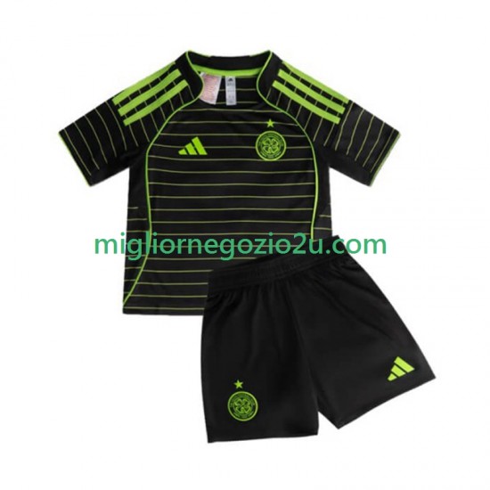 Maglia Celtic FC Bambino Trasferta Divisa 2025-2026 Manica Corta
