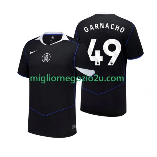 Maglia Chelsea Alejandro Garnacho 49 Uomo Terza Divisa 2025-2026 Manica Corta