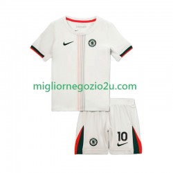 Maglia Chelsea Cole Palmer 10 Bambino Trasferta Divisa 2025-2026 Manica Corta