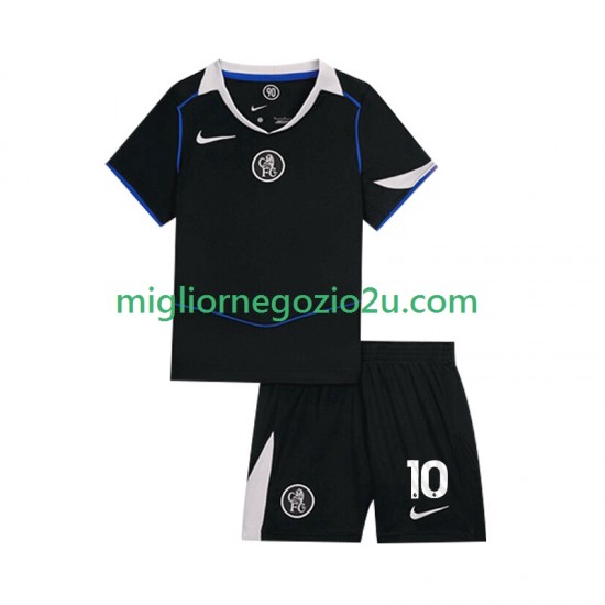 Maglia Chelsea Cole Palmer 10 Bambino Terza Divisa 2025-2026 Manica Corta