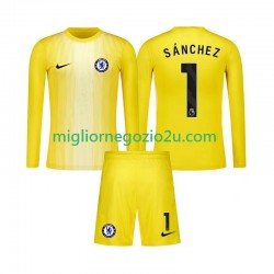 Maglia Chelsea Robert Sanchez 1 Portiere Bambino Terza Divisa 2025-2026 Manica Lunga