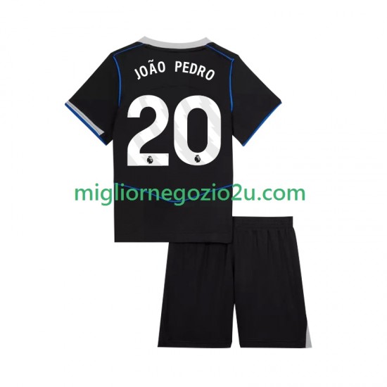 Maglia Chelsea Joao Pedro 20 Bambino Terza Divisa 2025-2026 Manica Corta