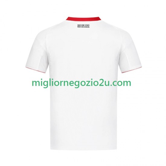 Maglia Eintracht Frankfurt Uomo Trasferta Divisa 2024-2025 Manica Corta
