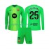 Maglia FC Barcelona Szczesny 25 Portiere Bambino Casa Divisa 2025-2026 Manica Lunga