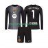 Maglia FC Barcelona Ter Stegen 1 Portiere Bambino Terza Divisa 2025-2026 Manica Lunga