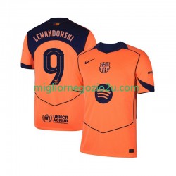 Maglia FC Barcelona Robert Lewandowski 9 UCL Uomo Terza Divisa 2025-2026 Manica Corta