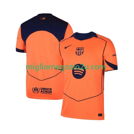 Maglia FC Barcelona Uomo Terza Divisa 2025-2026 Manica Corta