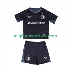 Maglia Feyenoord Rotterdam Bambino Trasferta Divisa 2025-2026 Manica Corta