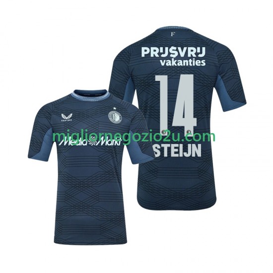Maglia Feyenoord Rotterdam Sem Steijn 14 Uomo Trasferta Divisa 2025-2026 Manica Corta