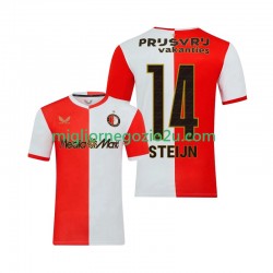 Maglia Feyenoord Rotterdam Sem Steijn 14 Uomo Casa Divisa 2025-2026 Manica Corta