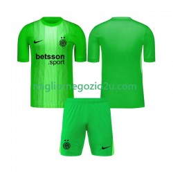 Maglia Inter Milan Portiere Bambino Terza Divisa 2025-2026 Manica Corta