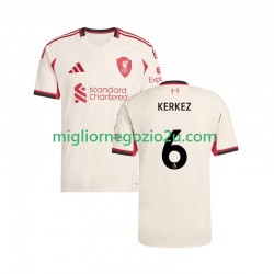 Maglia Liverpool Milos Kerkez 6 Uomo Trasferta Divisa 2025-2026 Manica Corta