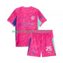 Maglia Manchester City Gianluigi Donnarumma 25 Portiere Bambino Trasferta Divisa 2025-2026 Manica Corta