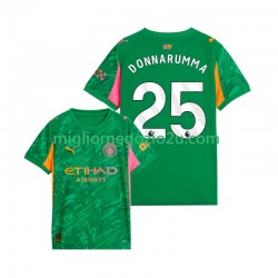 Maglia Manchester City Gianluigi Donnarumma 25 Portiere Uomo Casa Divisa 2025-2026 Manica Corta