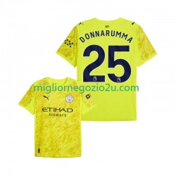 Maglia Manchester City Gianluigi Donnarumma 25 Portiere Uomo Terza Divisa 2025-2026 Manica Corta