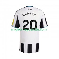 Maglia Newcastle United Elanga 20 Uomo Casa Divisa 2025-2026 Manica Corta