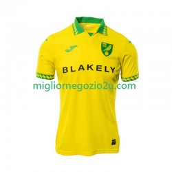 Maglia Norwich City Uomo Casa Divisa 2025-2026 Manica Corta
