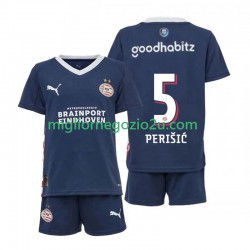Maglia PSV Eindhoven Ivan Perisic 5 Bambino Trasferta Divisa 2025-2026 Manica Corta