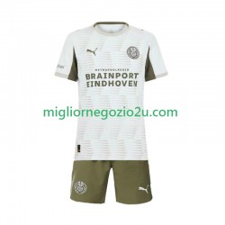 Maglia PSV Eindhoven Bambino Terza Divisa 2025-2026 Manica Corta