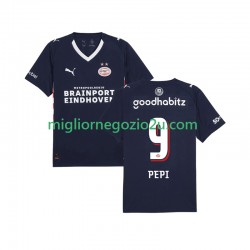 Maglia PSV Eindhoven Ricardo Pepi 9 Uomo Trasferta Divisa 2025-2026 Manica Corta