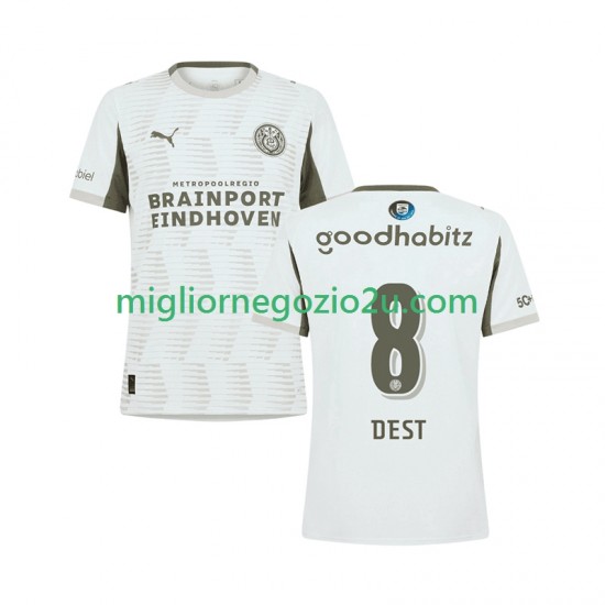 Maglia PSV Eindhoven Sergino Dest 8 Uomo Terza Divisa 2025-2026 Manica Corta