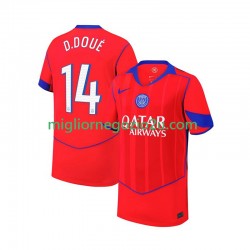 Maglia Paris Saint-Germain Desire Doue 14 Uomo Terza Divisa 2025-2026 Manica Corta
