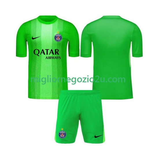 Maglia Paris Saint-Germain Portiere Bambino Trasferta Divisa 2025-2026 Manica Corta