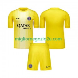 Maglia Paris Saint-Germain Portiere Bambino Terza Divisa 2025-2026 Manica Corta