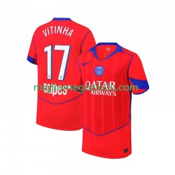 Maglia Paris Saint-Germain Khvicha Kvaratskhelia 7 Bambino Terza Divisa 2025-2026 Manica Corta